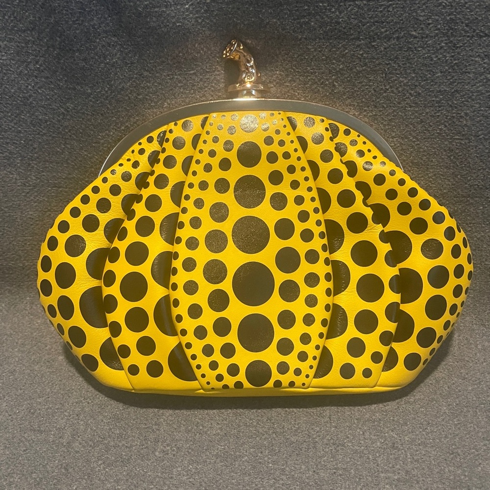 MoMA Yayoi Kusama pumpkin clutch